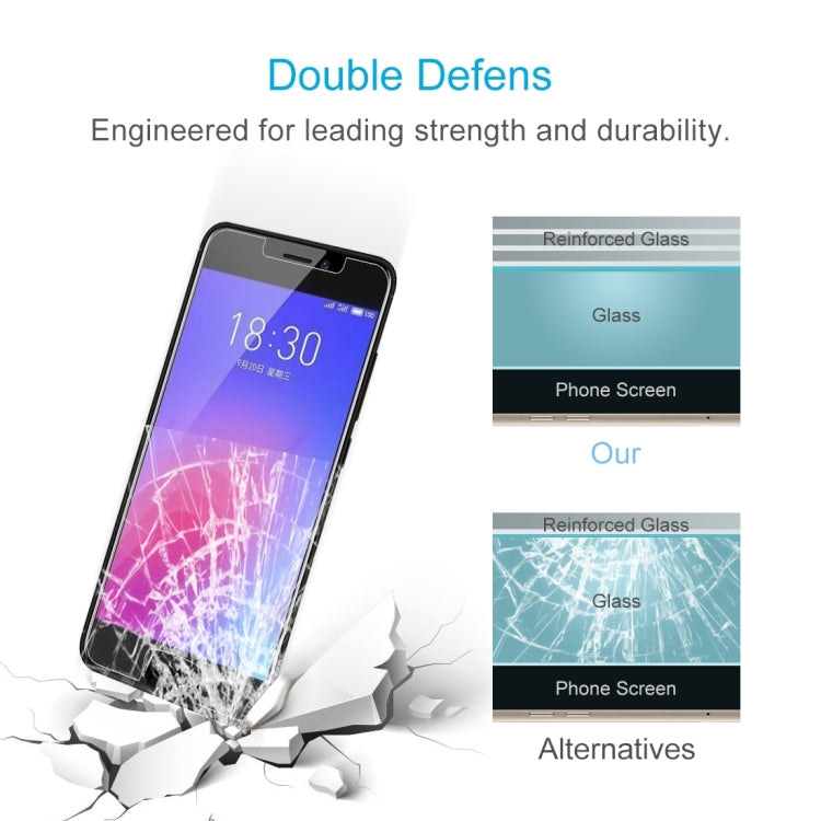 Pellicola in vetro temperato 9H 2.5D da 10 pezzi 0,26mm per Meizu M6, For M6(10 PCS)