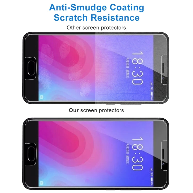 Pellicola in vetro temperato 9H 2.5D da 10 pezzi 0,26mm per Meizu M6, For M6(10 PCS)