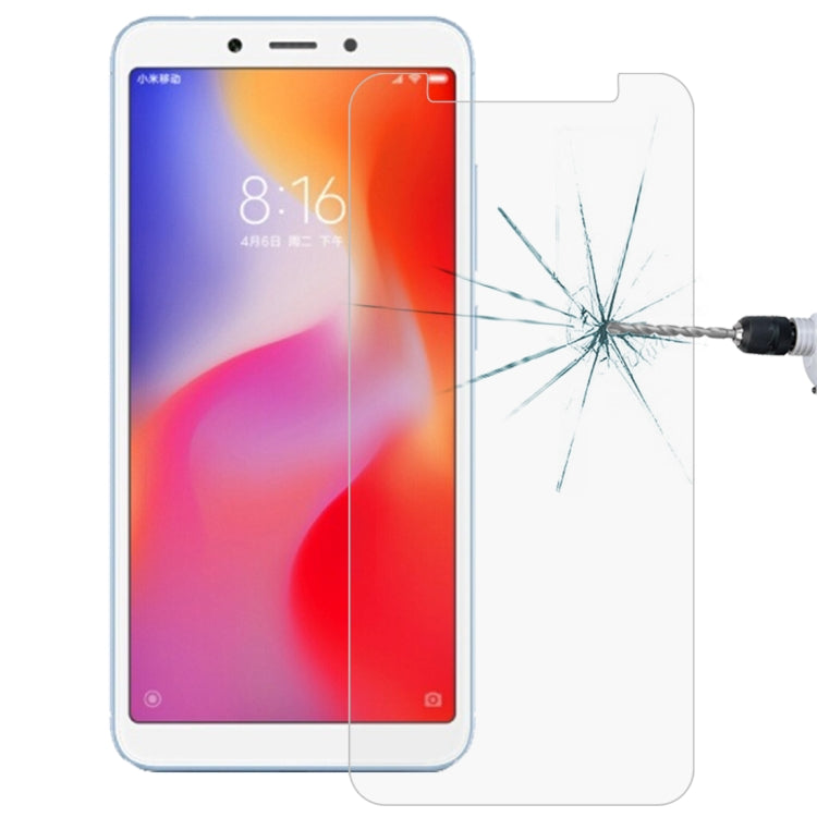 Pellicola in vetro temperato 9H 2.5D per Xiaomi Redmi 6A, For 6A (1 PCS)