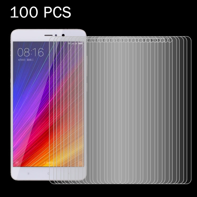 100 PZ per Xiaomi Mi 5s Plus 0,26mm 9H Durezza superficiale 2.5D Pellicola per schermo in vetro temperato antideflagrante, For Xiaomi Mi 5s Plus(100pcs)