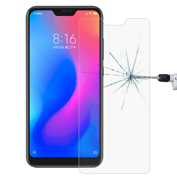 Pellicola in vetro temperato con bordo curvo 2.5D, durezza superficiale 0,26 mm, 9H, per Xiaomi Redmi Note 6, For Redmi Note 6(1pcs)