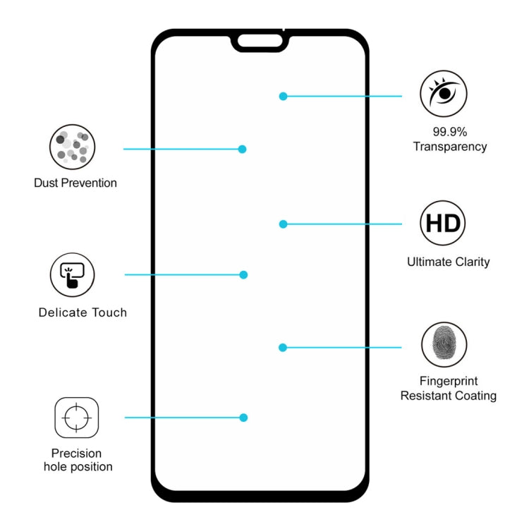 Pellicola vetro temperato per Huawei Honor 8X 0.26mm 9H