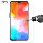 2 PZ ENKAY Hat-prince 0,26mm 9H 2,5D Pellicola in vetro temperato con bordo curvo per OnePlus 6T e 7, For OnePlus 6T & 7 (2 PCS)