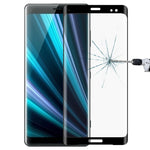 Pellicola in vetro temperato a schermo intero con bordo curvo 3D da 0,3 mm, 9H, durezza superficiale, per Sony Xperia XZ3, For Sony Xperia XZ3 (0.3mm)(1 PC), For Xperia XZ3(1 PC)