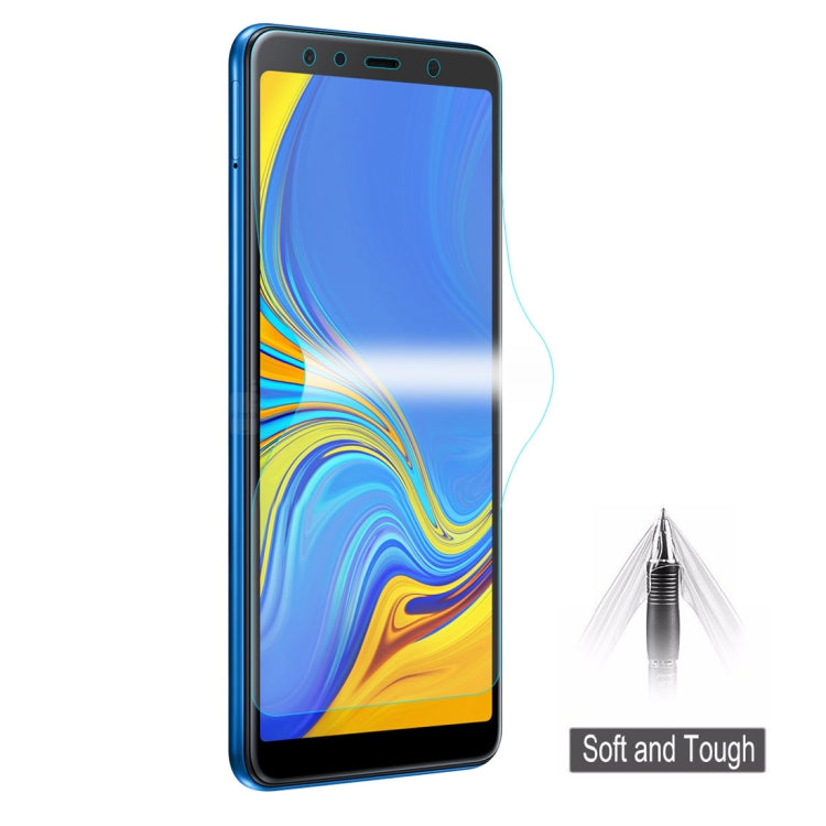 ENKAY Hat-Prince 0.1mm Pellicola protettiva 3D per schermo intero antideflagrante Hydrogel per Samsung Galaxy A7 (2018), materiale TPU+TPE+PET, Galaxy A7 (2018)