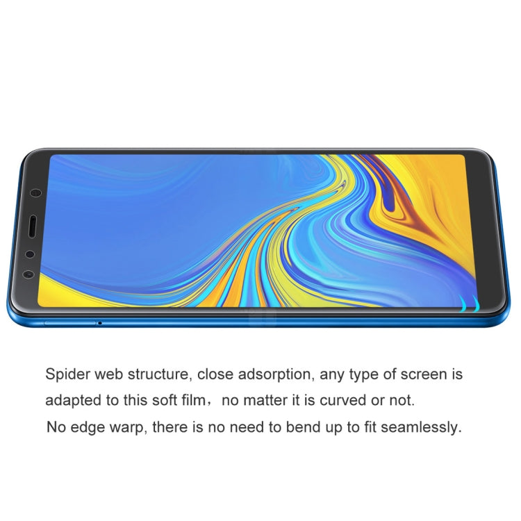 ENKAY Hat-Prince 0.1mm Pellicola protettiva 3D per schermo intero antideflagrante Hydrogel per Samsung Galaxy A7 (2018), materiale TPU+TPE+PET, Galaxy A7 (2018)