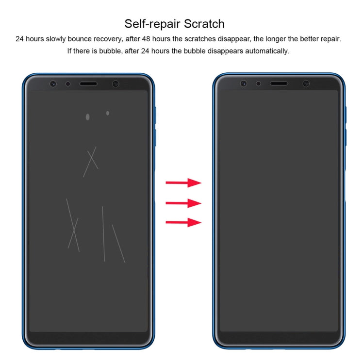 ENKAY Hat-Prince 0.1mm Pellicola protettiva 3D per schermo intero antideflagrante Hydrogel per Samsung Galaxy A7 (2018), materiale TPU+TPE+PET, Galaxy A7 (2018)