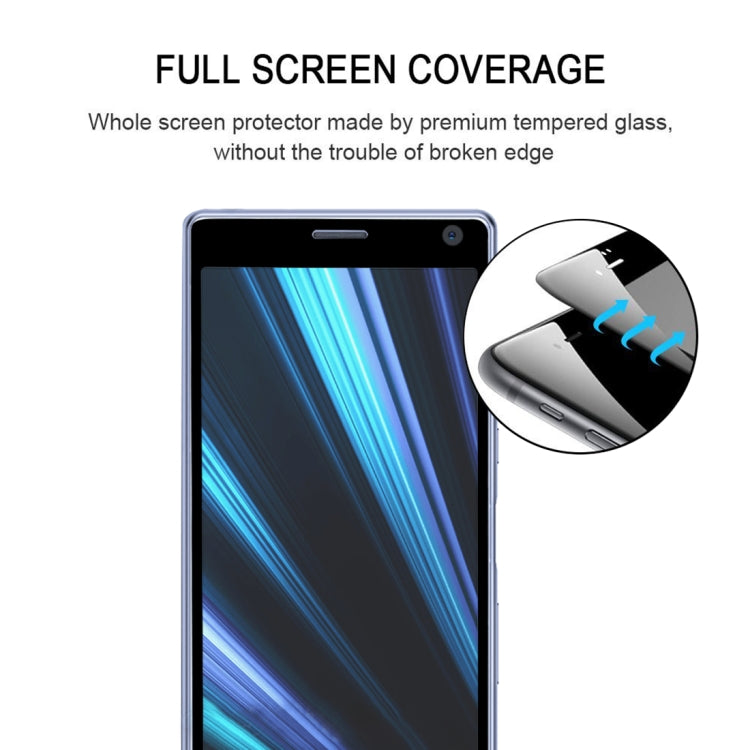 Pellicola in vetro temperato a schermo intero 3D da 0,3 mm 9H per Sony Xperia XA3, Sony Xperia XA3