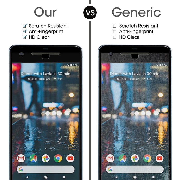 Per Google Pixel 2 XL 0,26 mm 9H Durezza superficiale 2,5D Pellicola per schermo in vetro temperato antideflagrante, For Pixel 2 XL