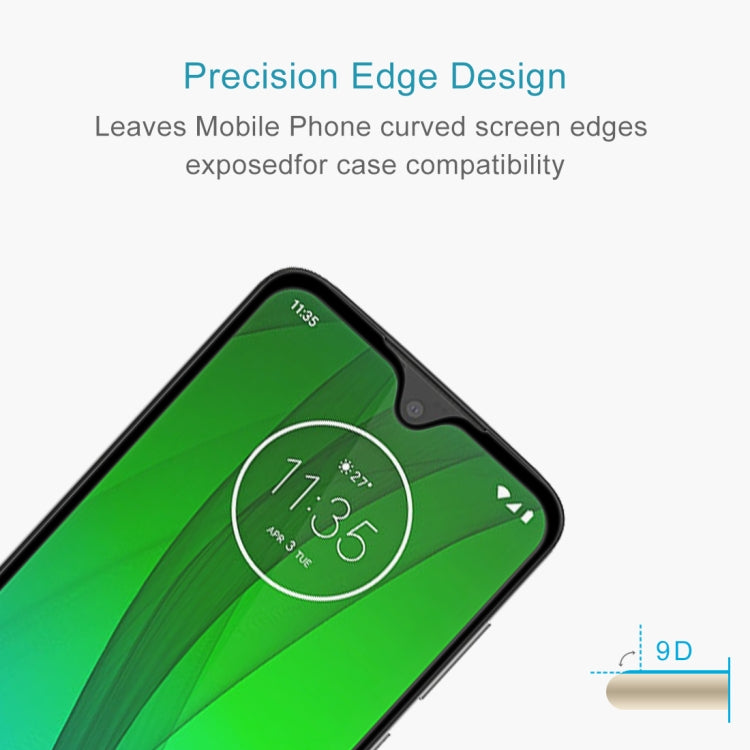 Proteggi schermo in vetro temperato a schermo intero 9H 9D per Motorola Moto G7, Motorola Moto G7