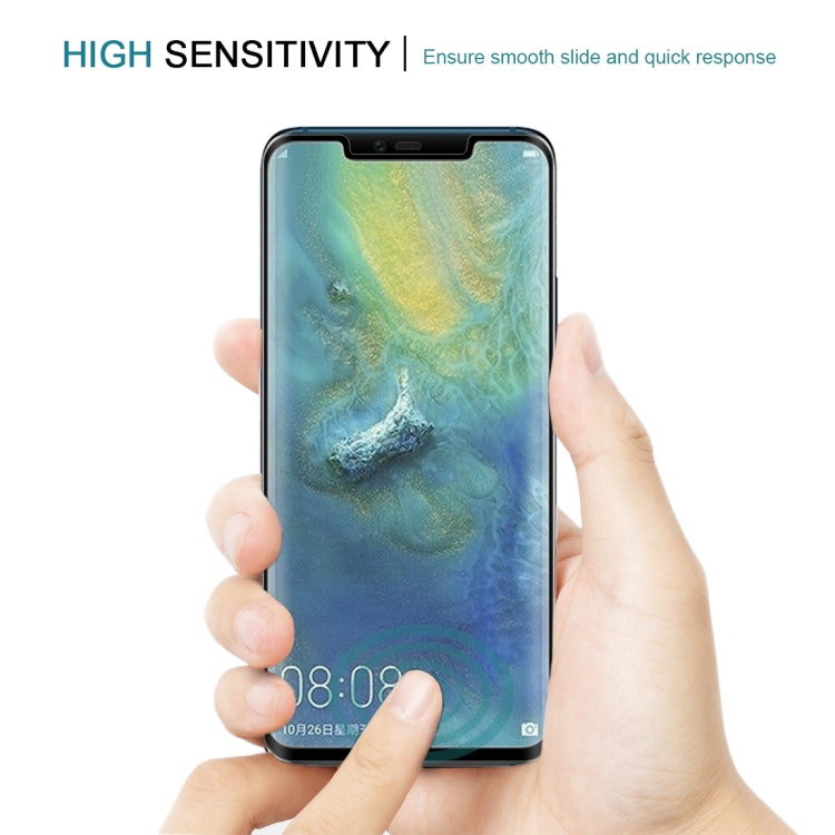 Pellicola in vetro temperato a schermo intero con bordo curvo 3D da 0,3 mm 9H per durezza superficiale per Huawei Mate 20 Pro, For Huawei Mate 20 Pro (0.3mm)