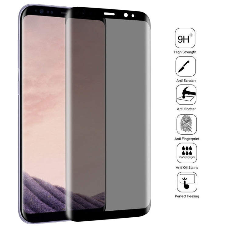 Pellicola vetro temperato anti-spia per Samsung Galaxy S8+