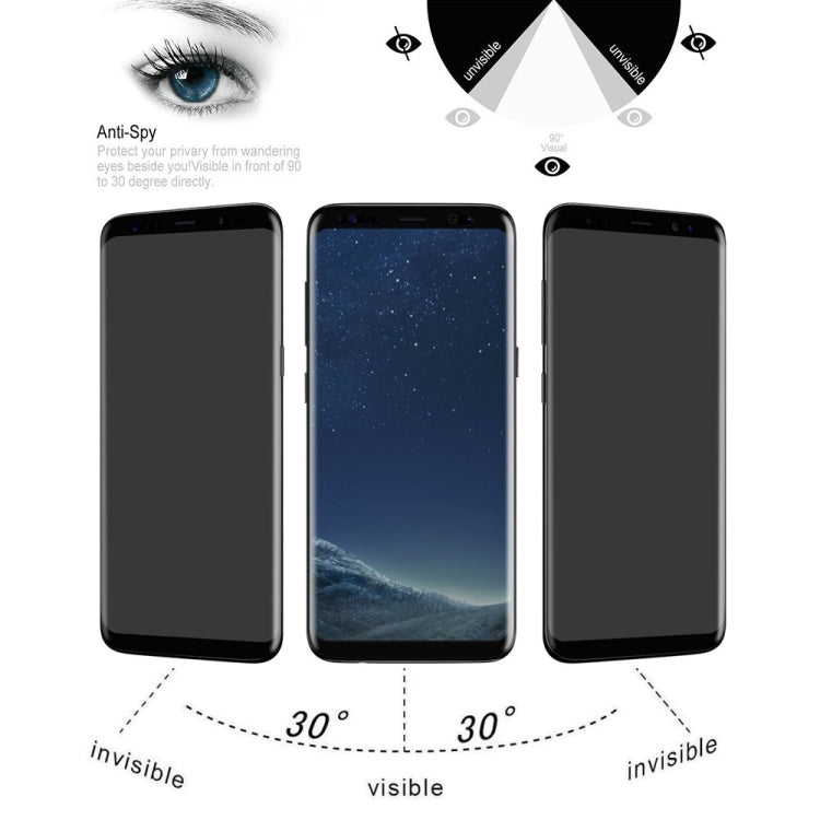 Pellicola vetro temperato anti-spia per Samsung Galaxy S8+