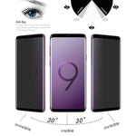 Pellicola vetro temperato anti-spia per Samsung Galaxy S9