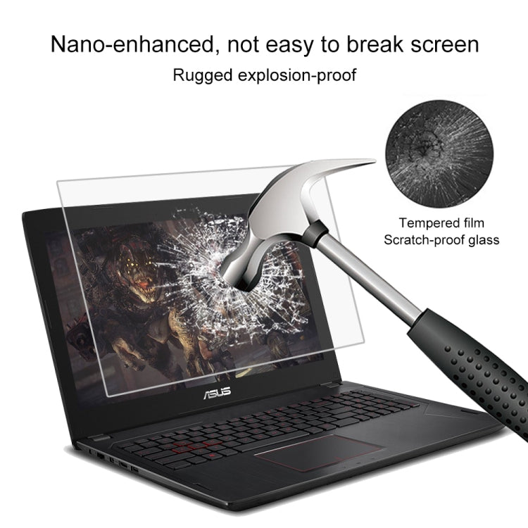Pellicola protettiva in vetro temperato HD per schermo universale per laptop da 15,6 pollici, 15.6 inch