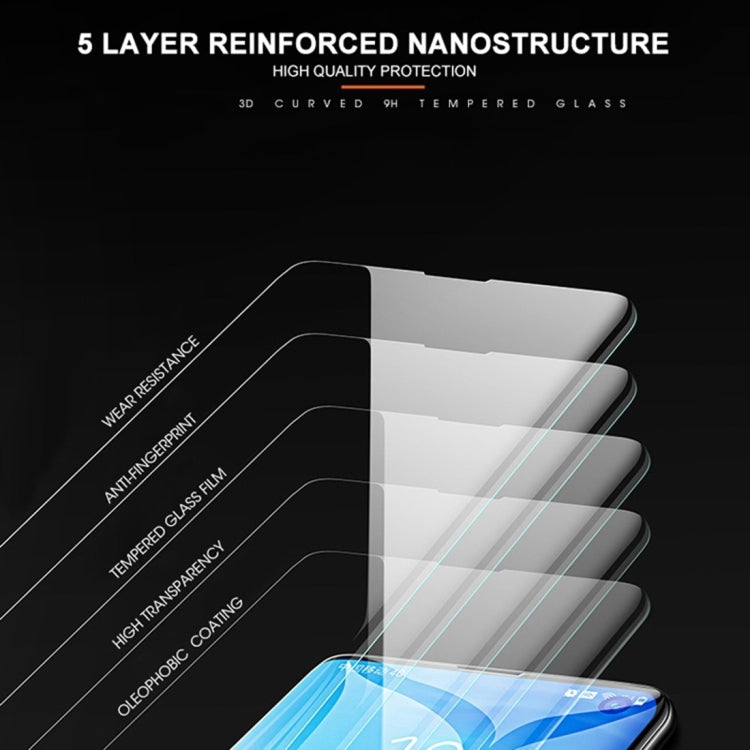 Per Huawei Mate 40 Pro e Mate 40 RS Porsche Design 9H Pellicola protettiva UV curva a schermo intero 3D, For Huawei Mate 40 Pro