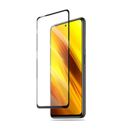 mocolo 0.33mm 9H 2.5D Pellicola in vetro temperato con stampa in seta con colla completa per Xiaomi POCO X3 NFC, supporto sblocco impronte digitali, For Xiaomi POCO X3 NFC