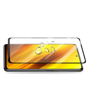 mocolo 0.33mm 9H 2.5D Pellicola in vetro temperato con stampa in seta con colla completa per Xiaomi POCO X3 NFC, supporto sblocco impronte digitali, For Xiaomi POCO X3 NFC