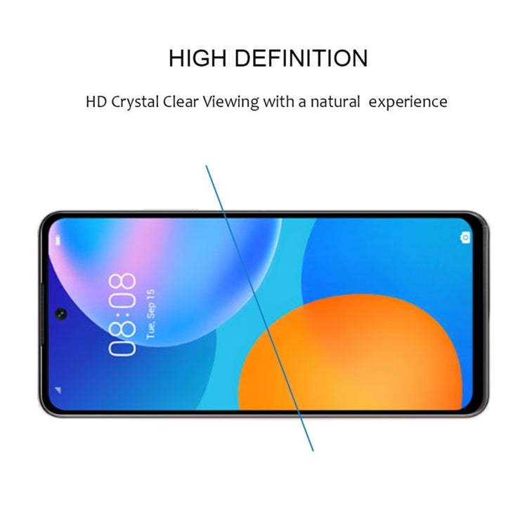 Per Huawei P Smart 2021 Pellicola in vetro temperato a schermo intero con colla completa, For Huawei P Smart 2021(1 PC)
