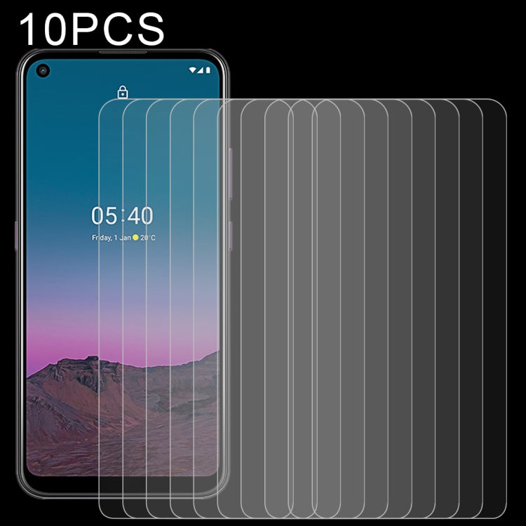 Pellicola vetro temperato Nokia 5.4 10 pezzi 9H 2.5D