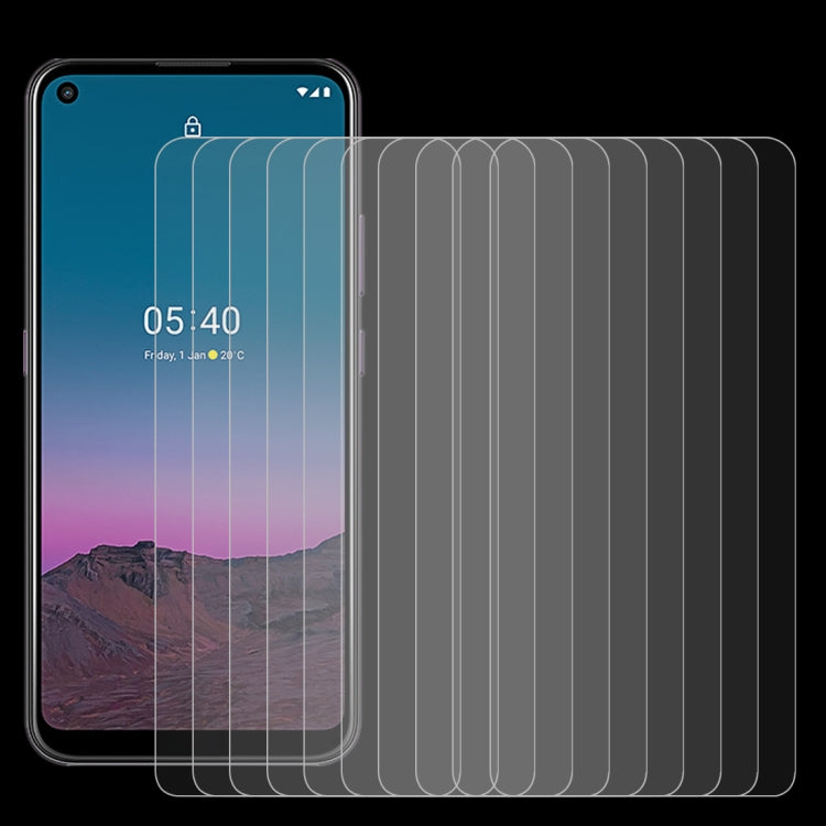 Pellicola vetro temperato Nokia 5.4 10 pezzi 9H 2.5D