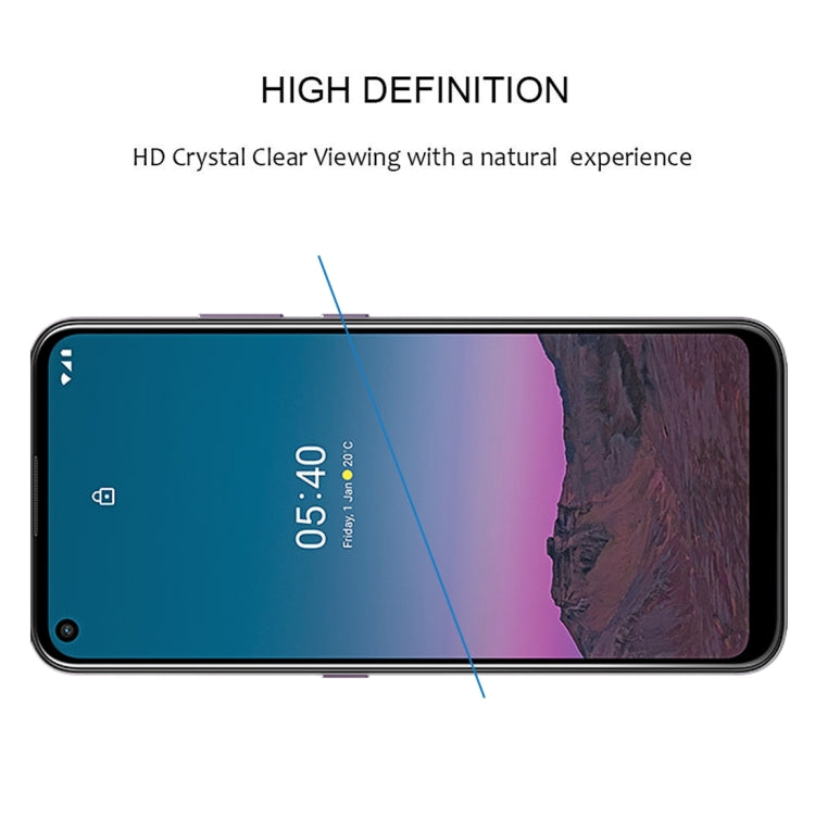 Pellicola vetro temperato full glue per Nokia 5.4