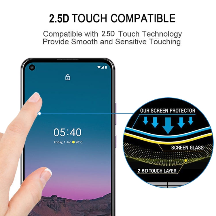 Pellicola vetro temperato full glue per Nokia 5.4