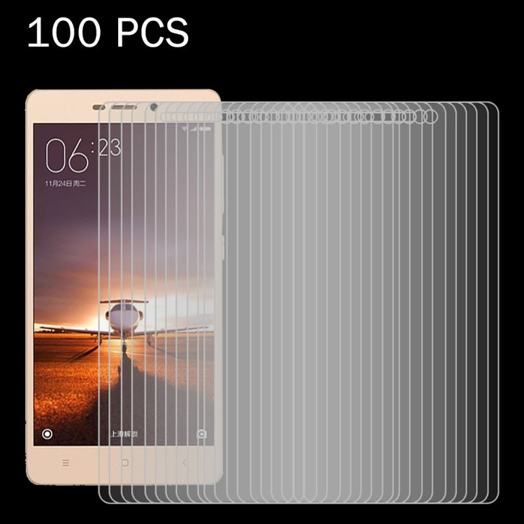 100 PZ per Xiaomi Redmi 3 & 3S 0,26mm 9H Durezza superficiale 2.5D Pellicola per schermo in vetro temperato antideflagrante, For Xiaomi Redmi 3 & 3S(100pcs)