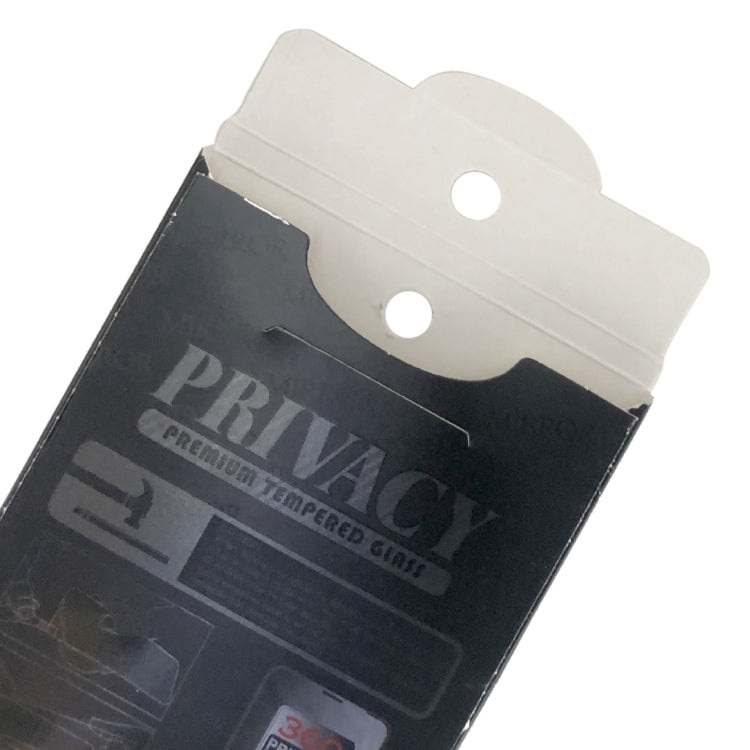 Imballaggio in scatola di carta con pellicola protettiva in vetro temperato anti-peeping per telefono da 100 pezzi, dimensioni: 178x90x5mm
