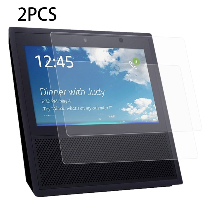 Set 2 proteggi schermo vetro temperato per Amazon Echo Show