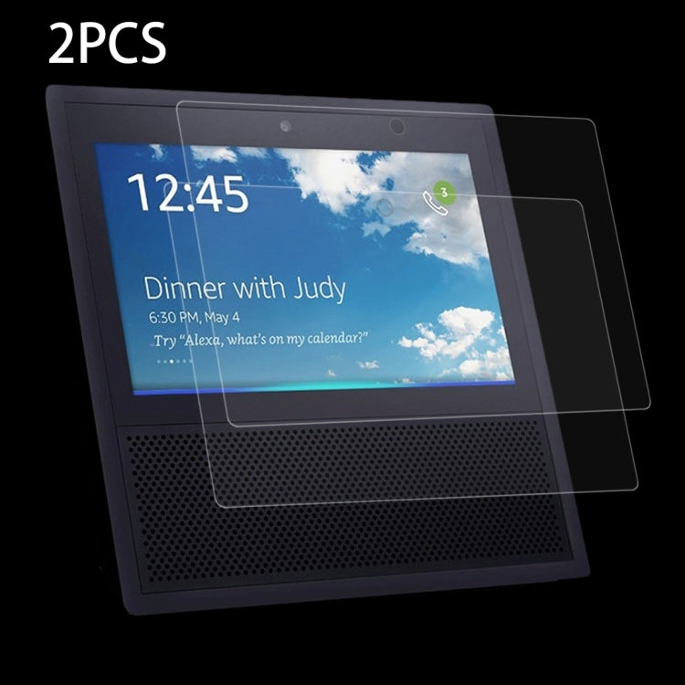 Set 2 proteggi schermo vetro temperato per Amazon Echo Show