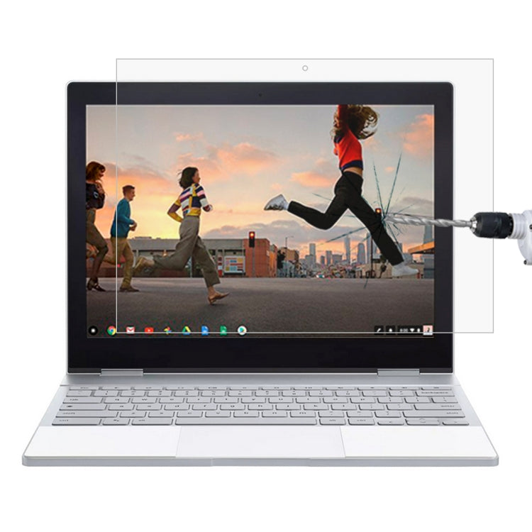 Pellicola in vetro temperato a schermo intero con durezza superficiale 9H da 0,4 mm per Google Pixelbook da 12,3 pollici, For Google Pixelbook 12.3 inch