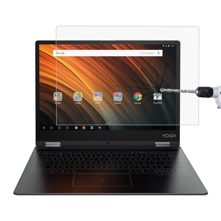 Pellicola in vetro temperato a schermo intero con durezza superficiale 0,4 mm 9H per Lenovo YOGA A12, Yoga A12