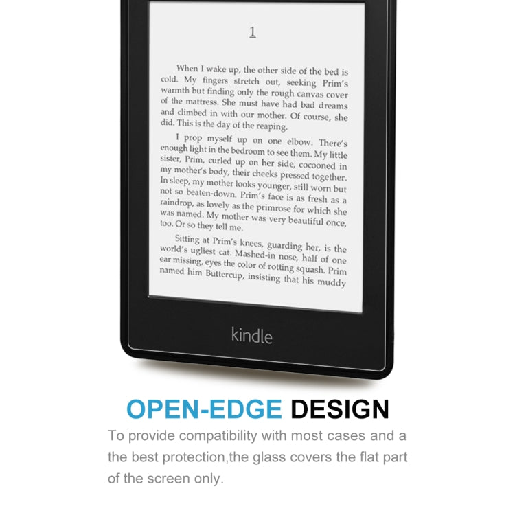 Pellicola in vetro temperato antideflagrante HD 9H 2.5D per Amazon Kindle Paperwhite Lite, HD
