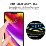 Pellicola in vetro temperato 9H 2.5D da 0,26 mm per LG G7 ThinQ, For LG G7 ThinQ(Black)