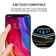 Pellicola in vetro temperato da 0,26 mm 9H 2.5D per Xiaomi Mi 8, For Mi 8(Black)