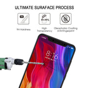 Pellicola in vetro temperato da 0,26 mm 9H 2.5D per Xiaomi Mi 8, For Mi 8(Black)
