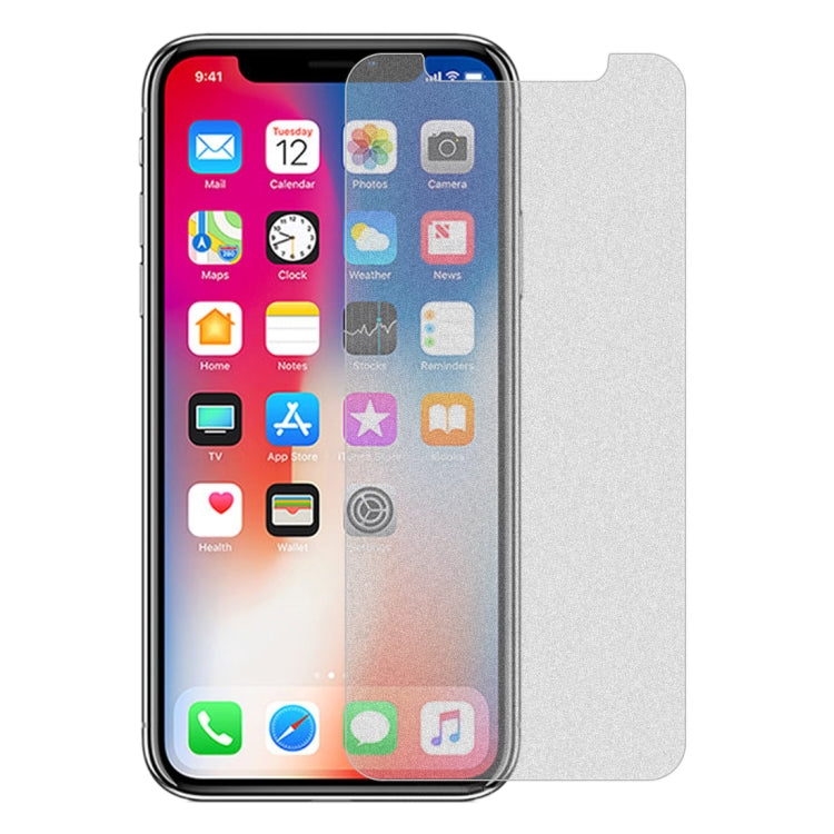 Pellicola vetro temperato opaco per iPhone X XS 11 Pro