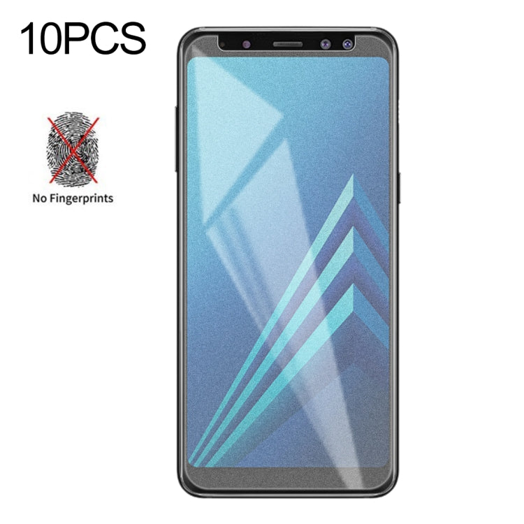 Pellicola vetro temperato opaco per Galaxy A8 (2018) 10 pezzi