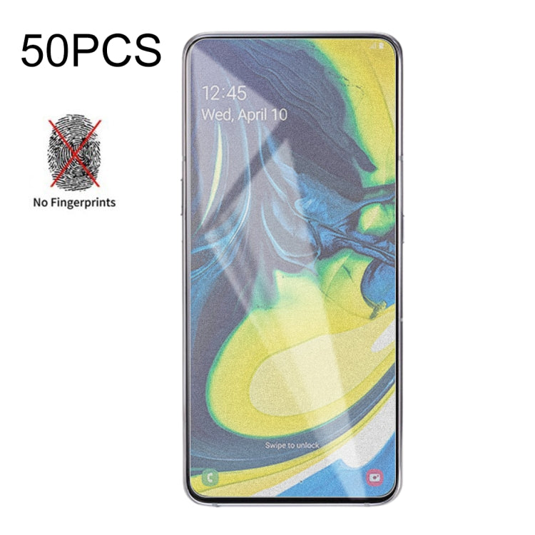 Pellicola vetro temperato opaco per Galaxy A80/A90