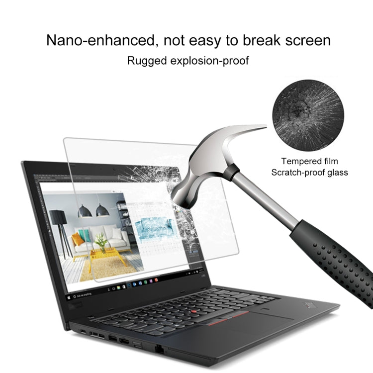 Pellicola in vetro temperato a schermo intero con durezza superficiale 0,4 mm 9H per Lenovo ThinkPad L480 14 pollici, Lenovo L480