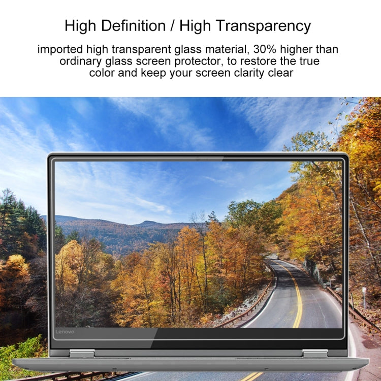 Pellicola in vetro temperato a schermo intero con durezza superficiale 0,4 mm 9H per Lenovo ThinkPad Yoga 530 14 pollici, Yoga 530