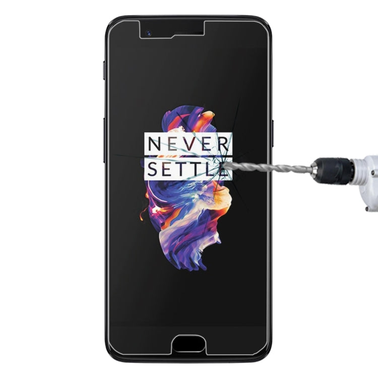 Per OnePlus 5 0,3 mm 9H Durezza superficiale 2,5D Pellicola per schermo in vetro temperato a schermo intero antideflagrante, For OnePlus 5