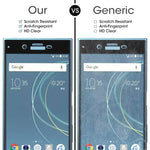 Per Sony Xperia XZs 0,33 mm 9H Durezza superficiale Proteggi schermo in vetro temperato curvo a schermo intero 3D, For Xperia XZs