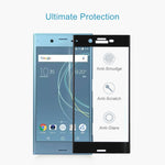 Per Sony Xperia XZs 0,33 mm 9H Durezza superficiale Proteggi schermo in vetro temperato curvo a schermo intero 3D, For Xperia XZs