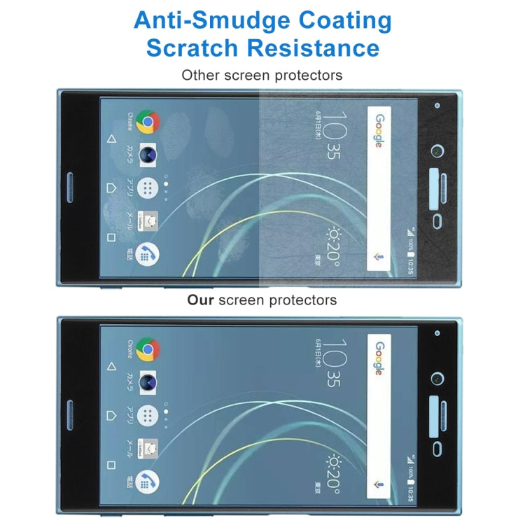 Per Sony Xperia XZs 0,33 mm 9H Durezza superficiale Proteggi schermo in vetro temperato curvo a schermo intero 3D, For Xperia XZs