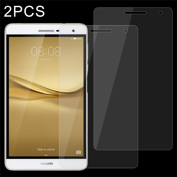 2 pezzi per Huawei MediaPad T2 7.0 Pro 0,4 mm 9H durezza superficiale protezione schermo in vetro temperato a schermo intero, For MediaPad T2 7.0 Pro