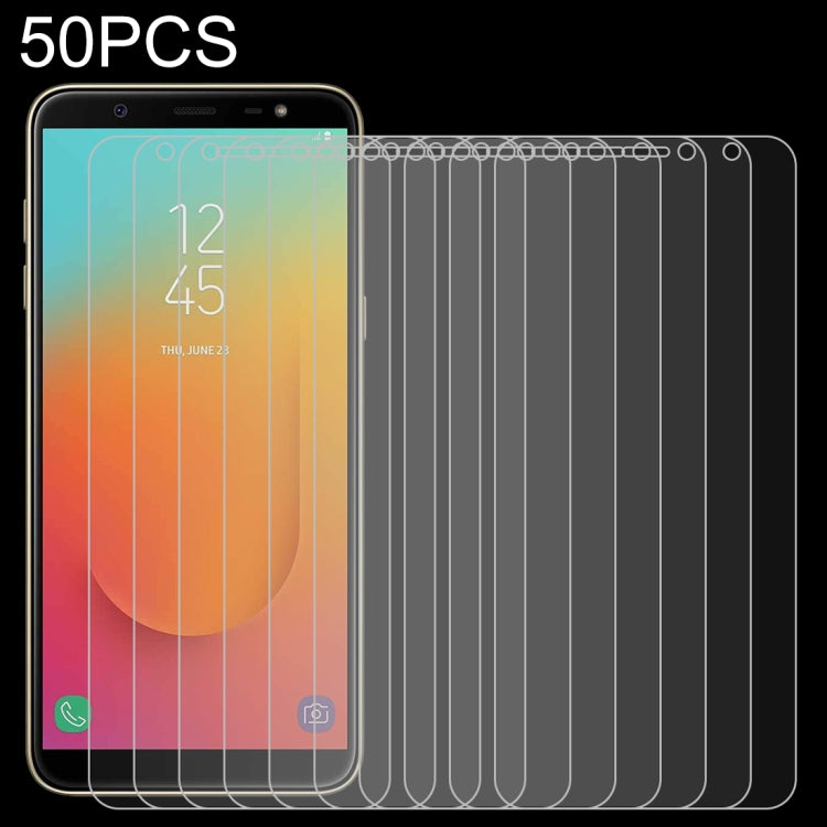 Pellicola vetro temperato 0,26 mm per Samsung Galaxy J8+ 50 pezzi