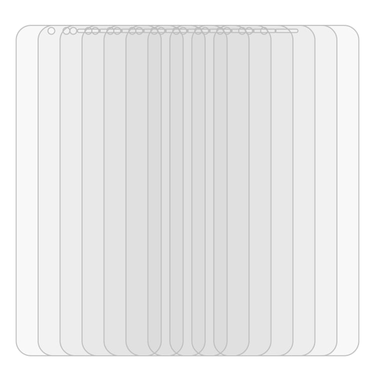 Pellicola in vetro temperato da 50 pezzi 0,26 mm 9H 2,5D per Huawei Y6 2018, senza confezione al dettaglio, For Y6 2018