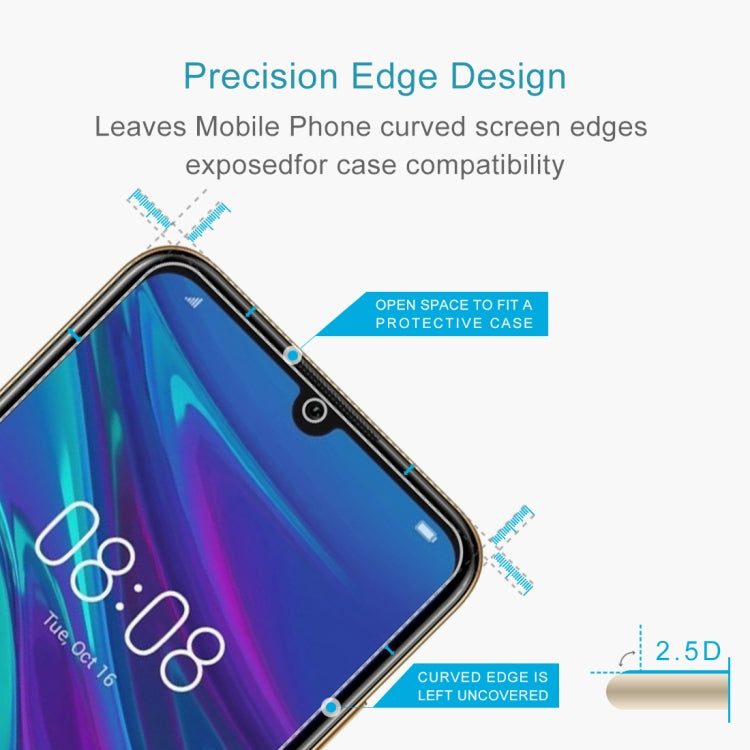 Pellicola in vetro temperato 9H 2.5D da 0,26 mm per Huawei Y6 2019, For Y6 2019